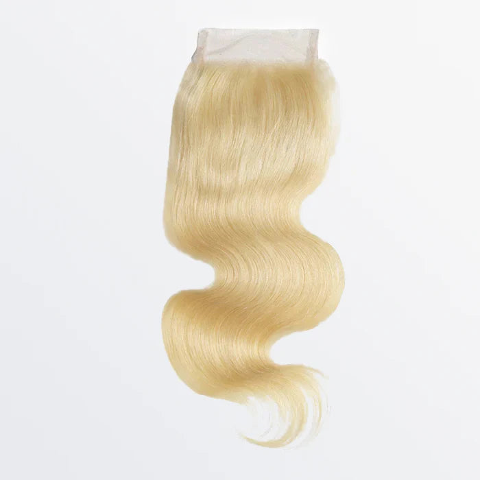 12-20 Inch 4" x 4" Body Wavy Free Parted #613 Lace Closure