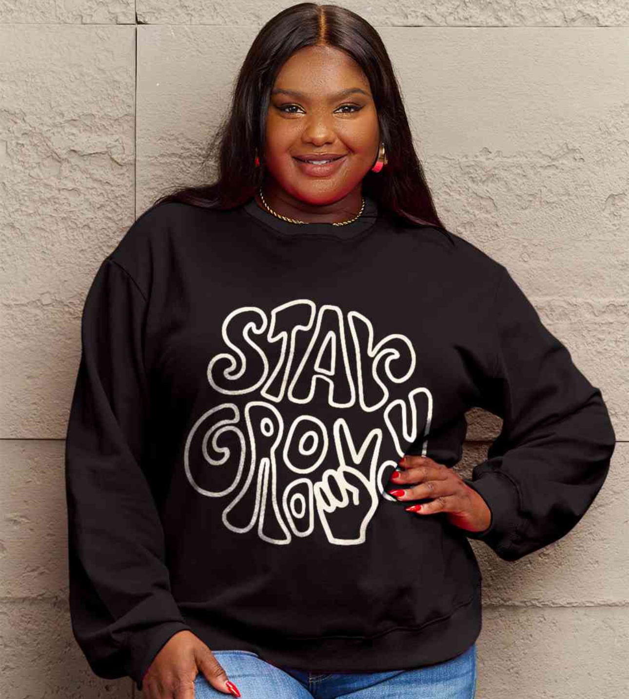 Simply Love Full Size Graphic Sweatshirt