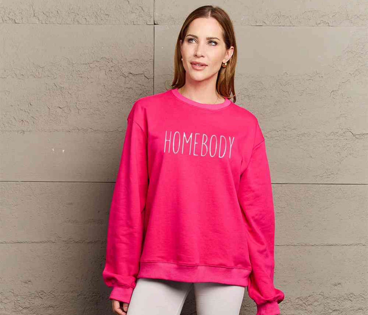 Simply Love Full Size HOMEBODY Graphic Sweatshirt