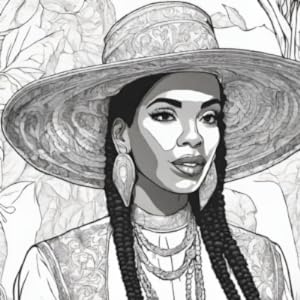 Women of the World: Celebrating Diversity in Fashion: Adult Coloring Book (Adult Coloring Books - Stress Relief and Self Care) Paperback©️