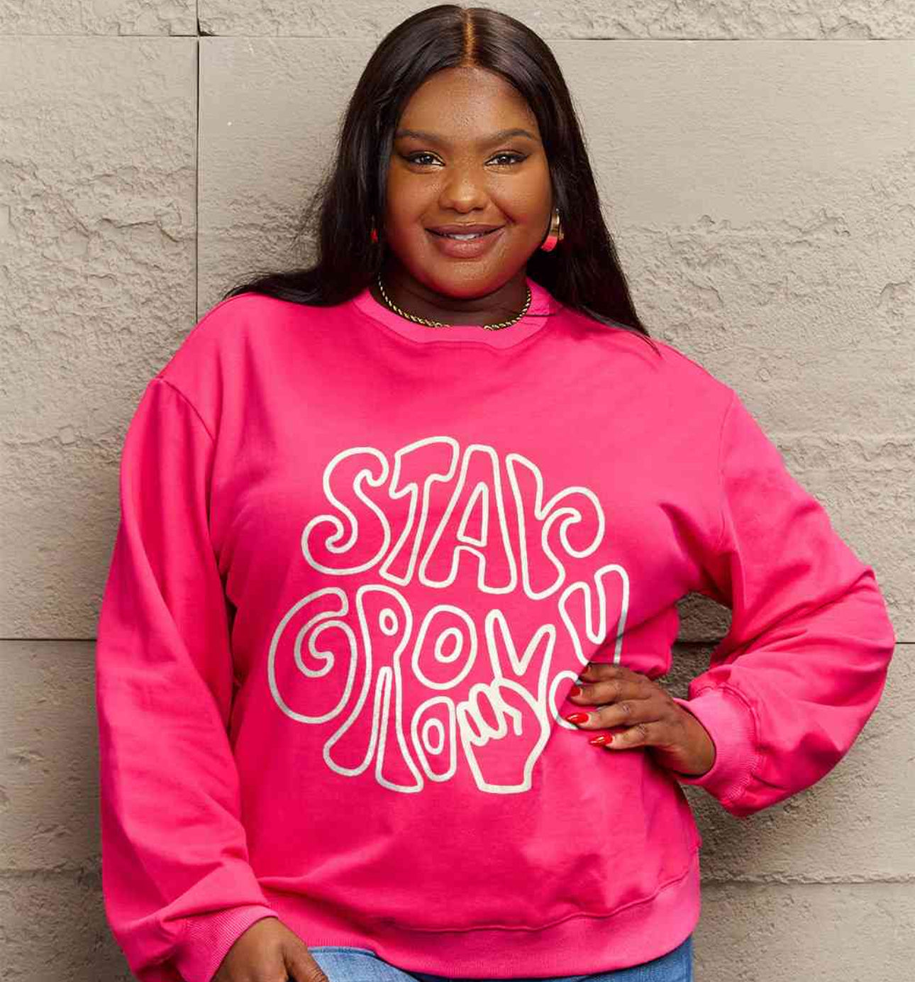 Simply Love Full Size Graphic Sweatshirt