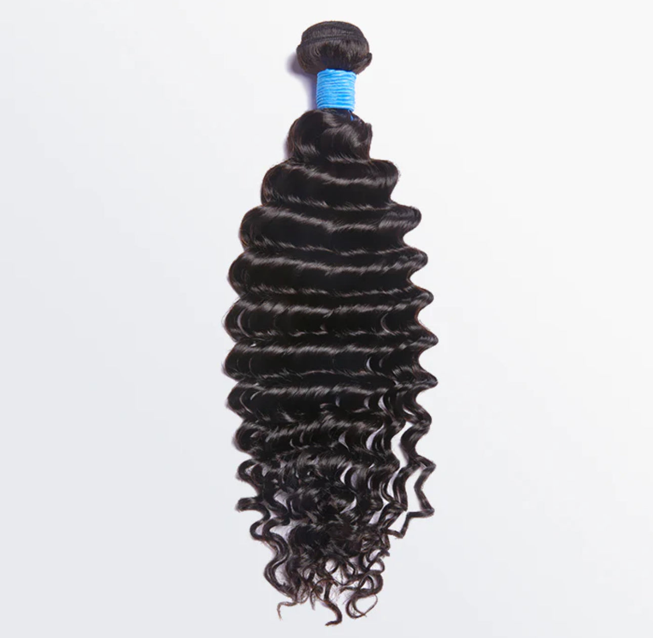 10-30 Inch Deep Wavy Virgin Brazilian Hair #1B Natural Black