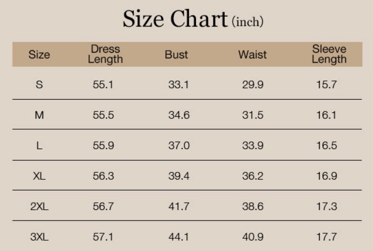 Women's 3/4 Sleeve Plus Size Maxi Dress A-line with Pockets, Size Large
