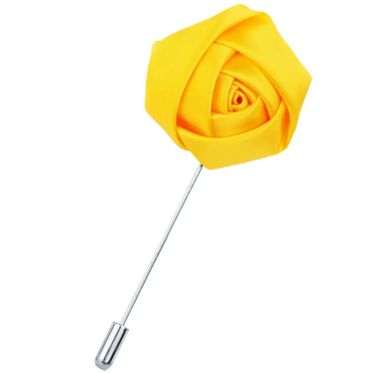 Men’s Rose Lapel Pin - Yellow