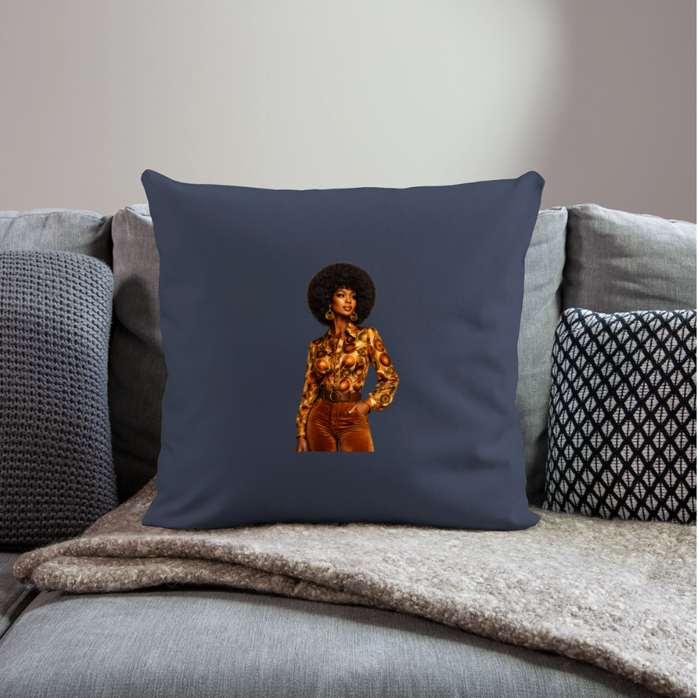 Throw Pillow Cover 18” x 18” - navy