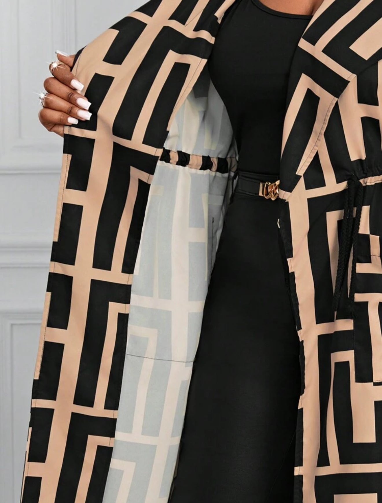 Multi-Print Print Long Length Cardigan, Plus Size 12 - 20