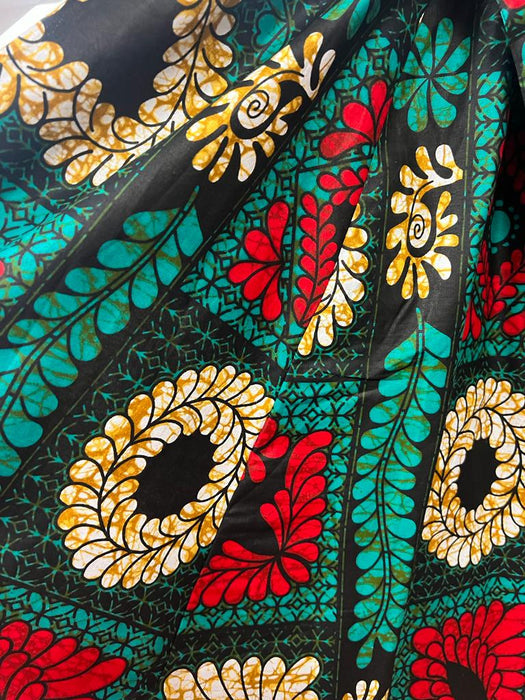 Mid-Length African Print Skirt