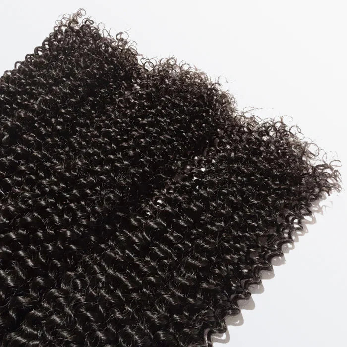 10-30 Inch Kinky Curly Virgin Brazilian Hair #1B Natural Black - Human Hair Bundles
