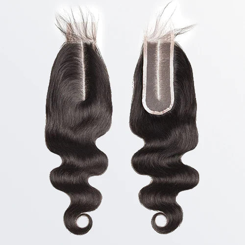 12-20 Inches 2" x 6" Upgrade Body Wave Transparent Lace Closure #1B Natural Black