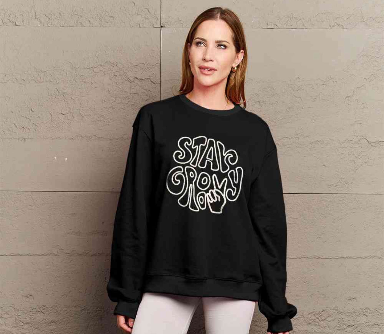 Simply Love Full Size Graphic Sweatshirt