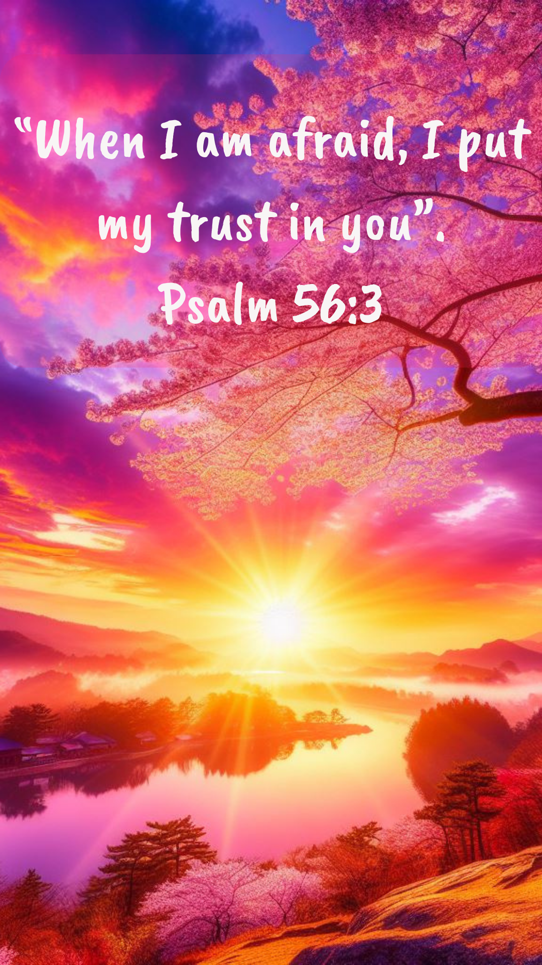 FREE “I put my trust in you”. Psalm 56:3 - Cell Phone & Desktop Screensavers - Digital Download only