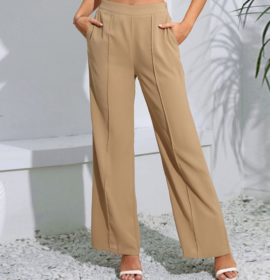 Long Pants with Pockets - Tan