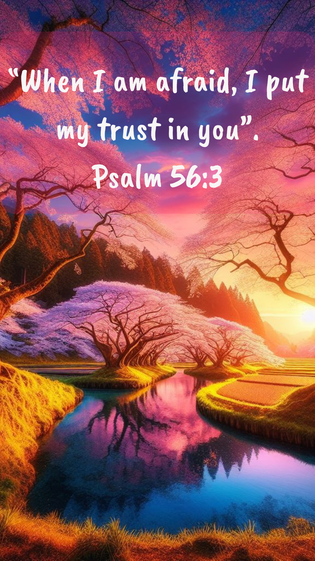 FREE “I put my trust in you”. Psalm 56:3 - Cell Phone & Desktop Screensavers - Digital Download only