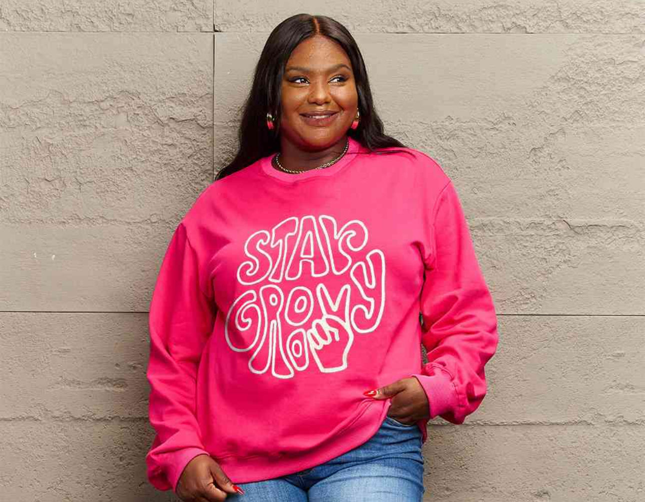 Simply Love Full Size Graphic Sweatshirt
