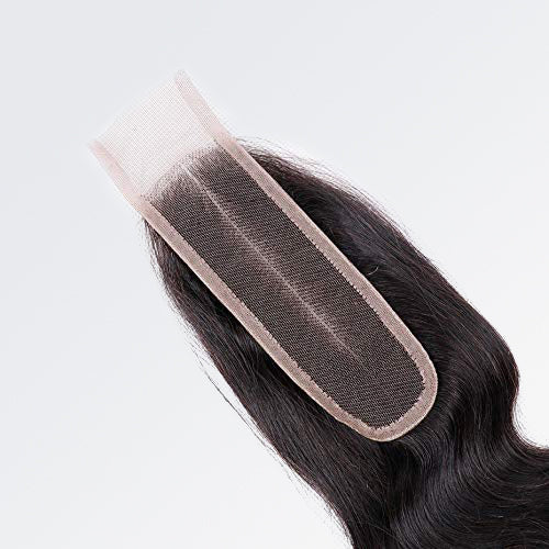 12-20 Inches 2" x 6" Upgrade Body Wave Transparent Lace Closure #1B Natural Black