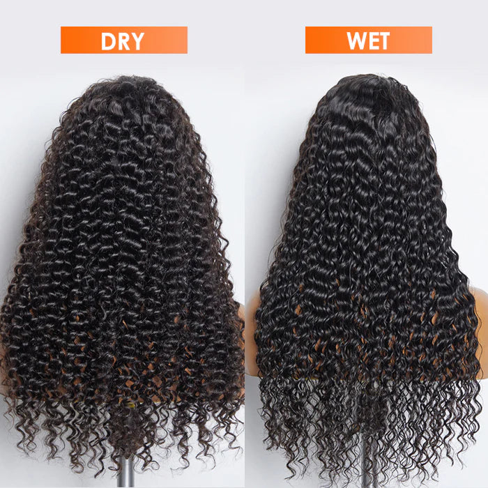 180% Density HD 13x6 Lace Frontal Wig Deep Curly Human Hair