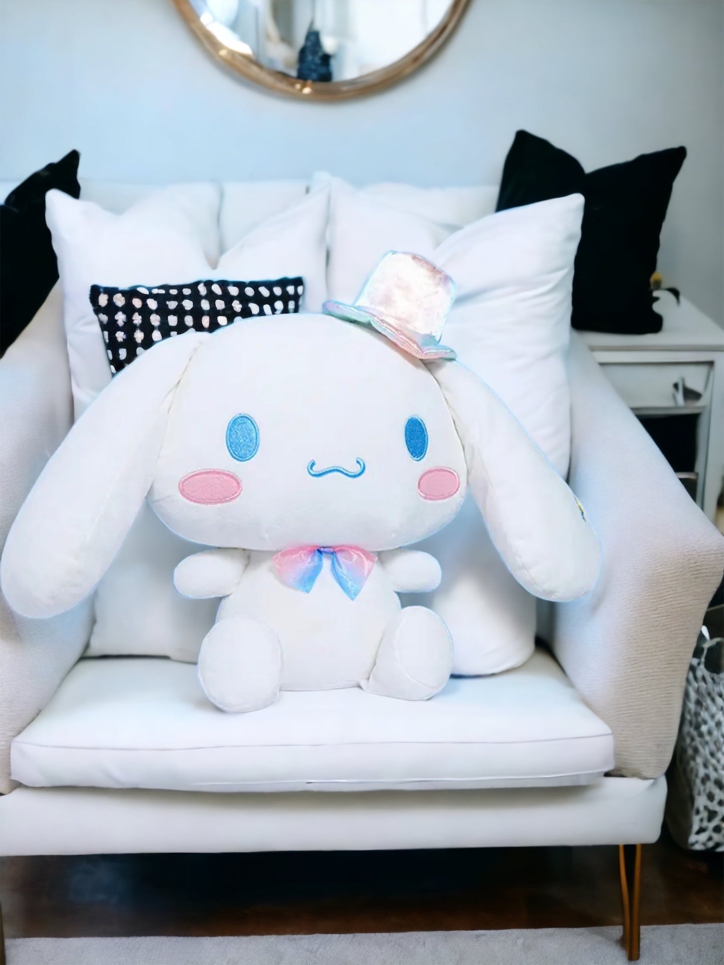 Sanrio Kawaii Colorful Cinnamoroll Stuffed Toy, Hello Kitty Friends