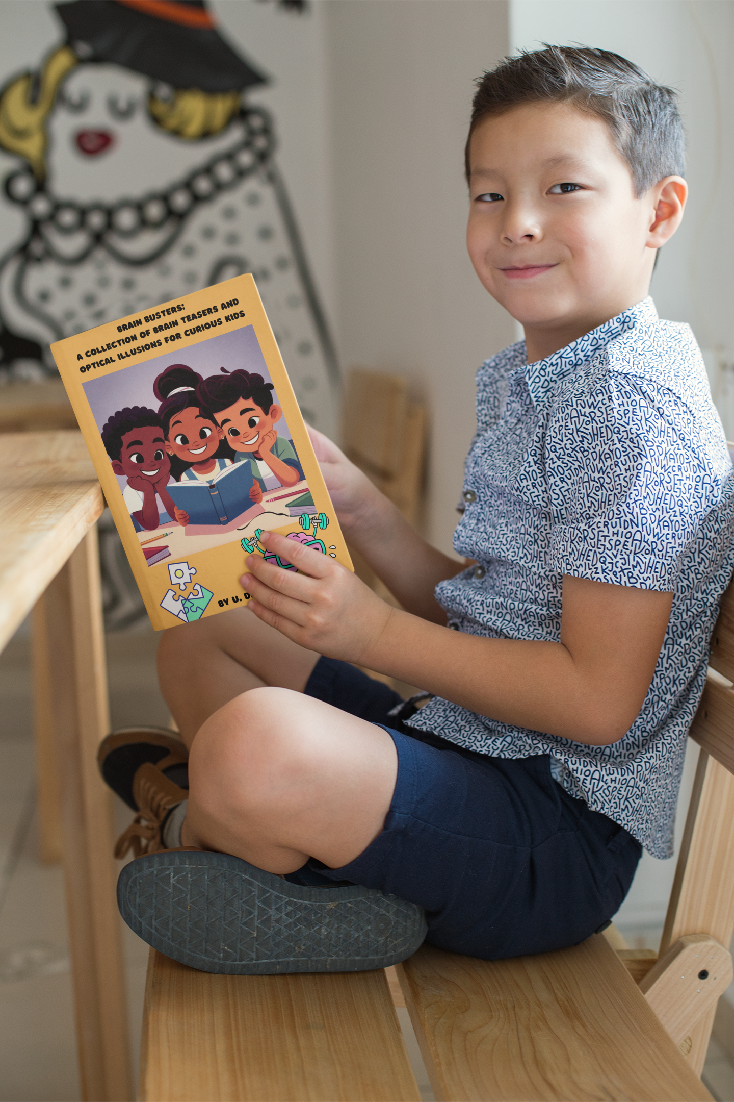 Brain Busters: A collection of brain teasers and optical illusions for kids©️
