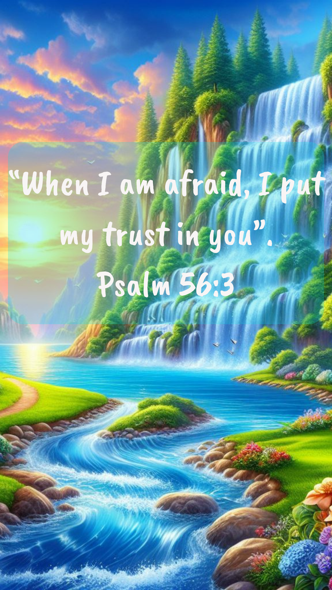 FREE “I put my trust in you”. Psalm 56:3 - Cell Phone & Desktop Screensavers - Digital Download only