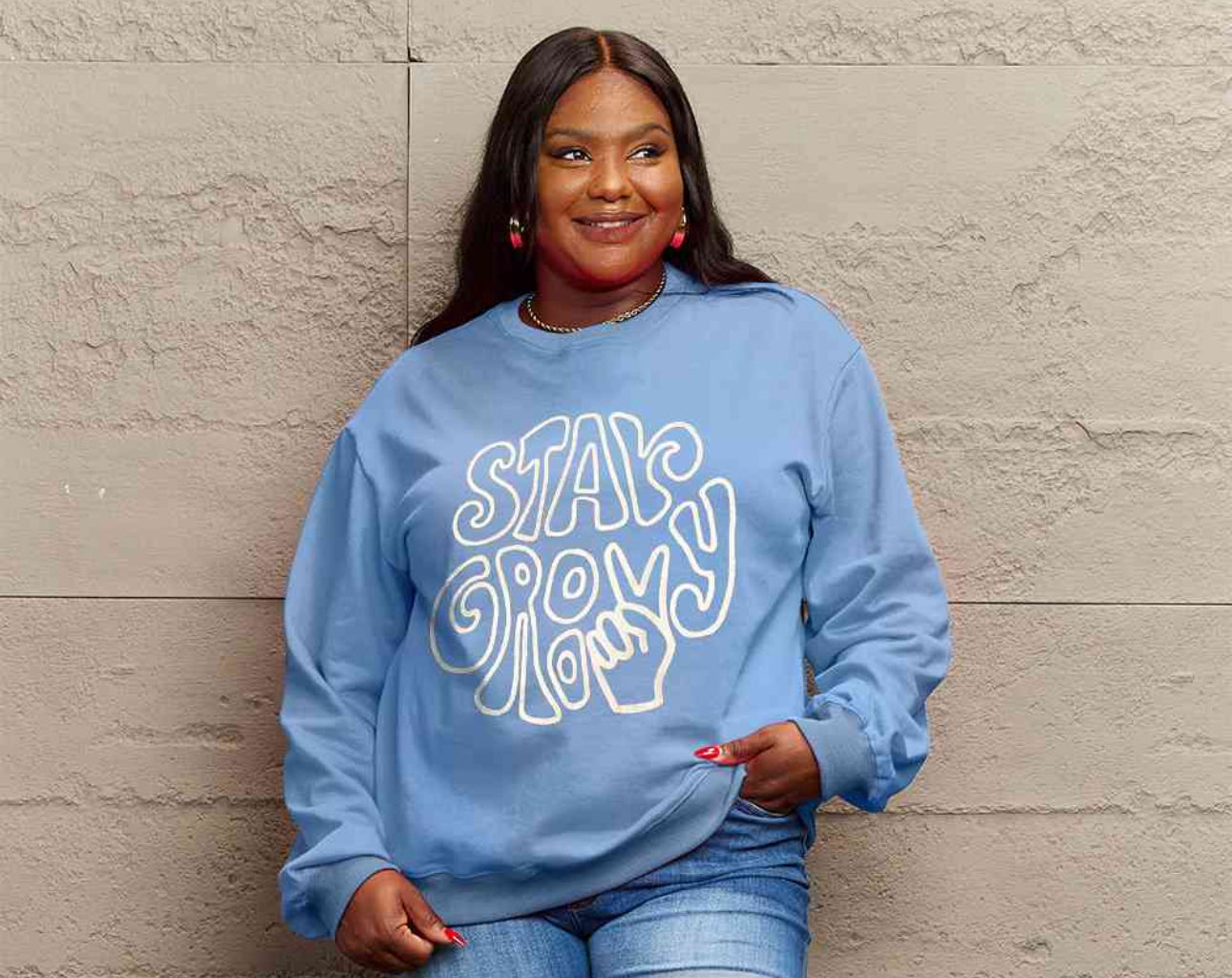 Simply Love Full Size Graphic Sweatshirt
