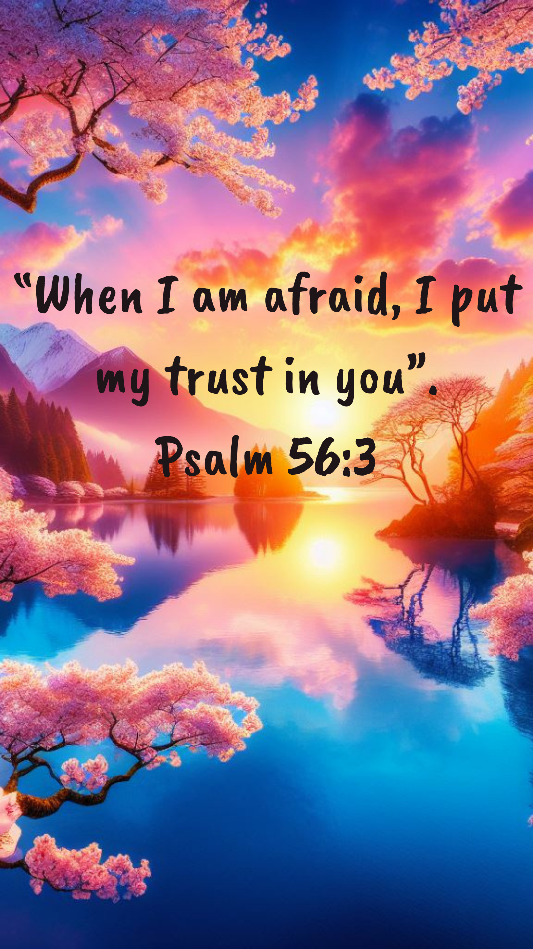 FREE “I put my trust in you”. Psalm 56:3 - Cell Phone & Desktop Screensavers - Digital Download only