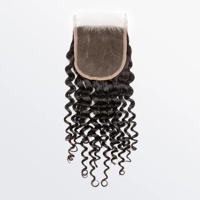 12-20 Inch 4.5" x 4.5" Upgrade Body Wavy Free Parted Lace Closure #1B Natural Black