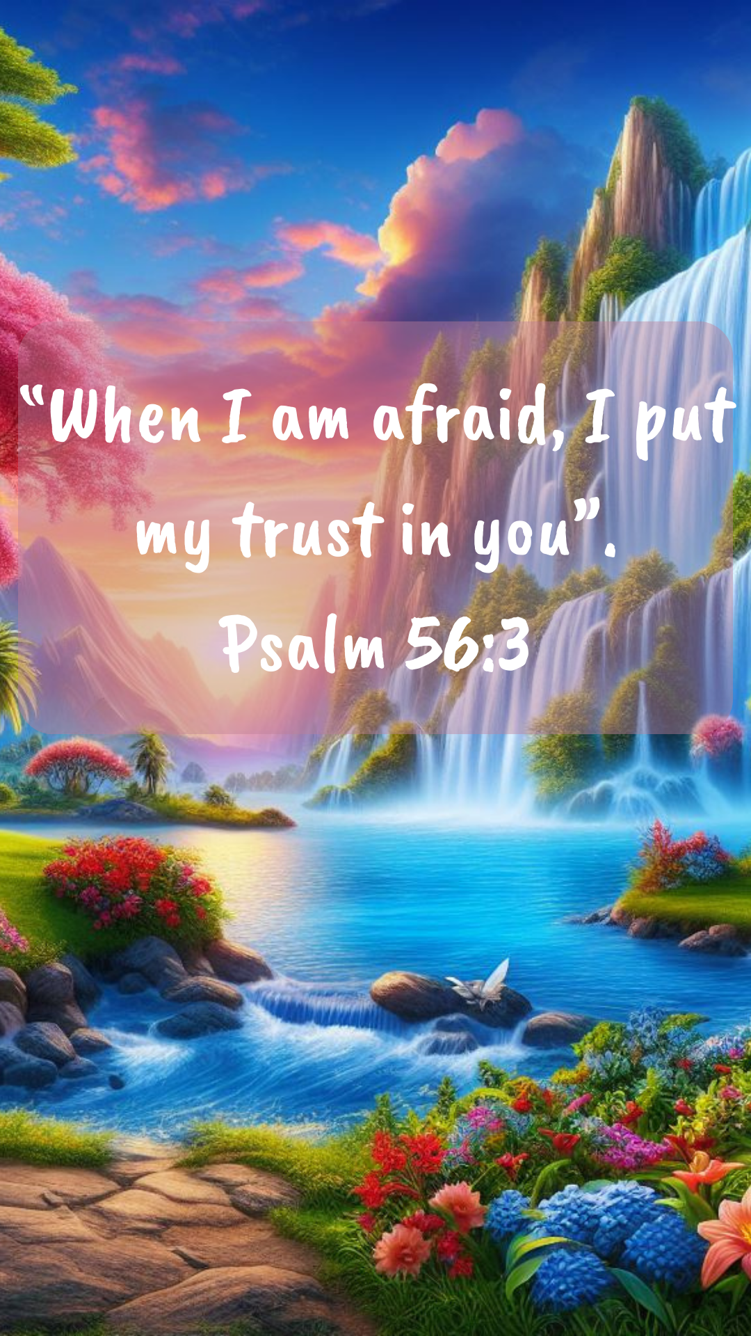 FREE “I put my trust in you”. Psalm 56:3 - Cell Phone & Desktop Screensavers - Digital Download only