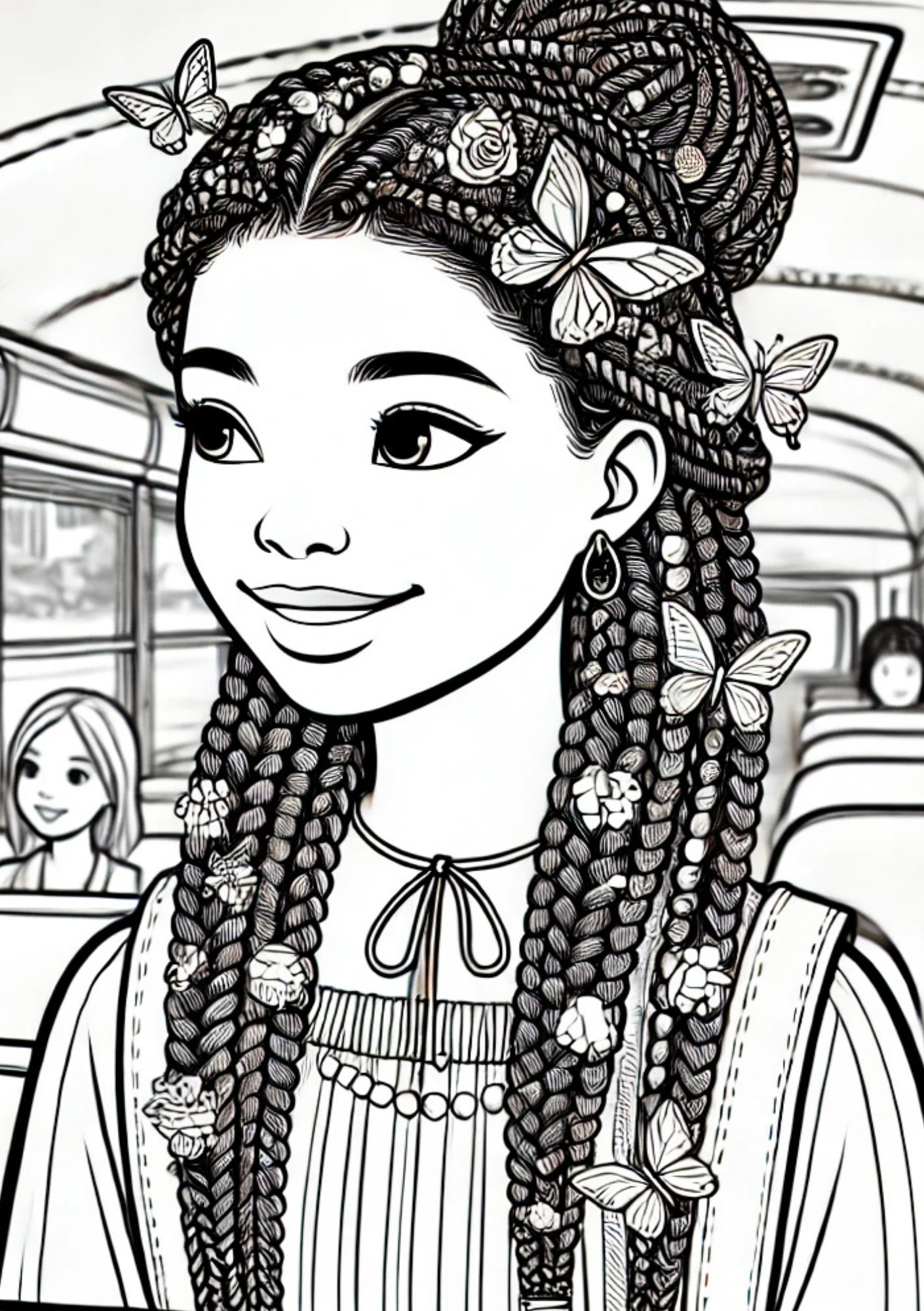 Crowned in Colors: A Black Hair Coloring Book