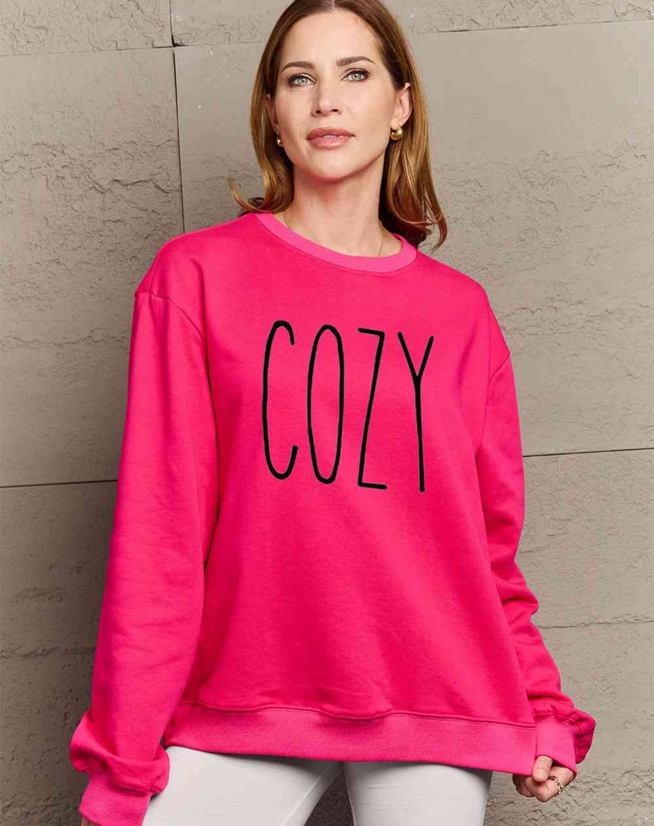 Simply Love Full Size COZY Graphic Sweatshirt