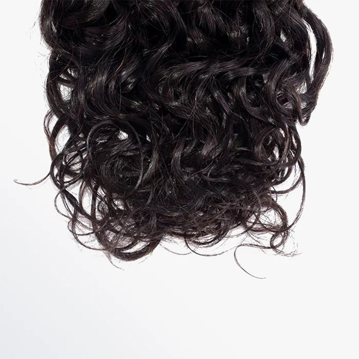 10-30 Inch Italy Curly Virgin Brazilian Hair #1B Natural Black - Human Hair Bundles