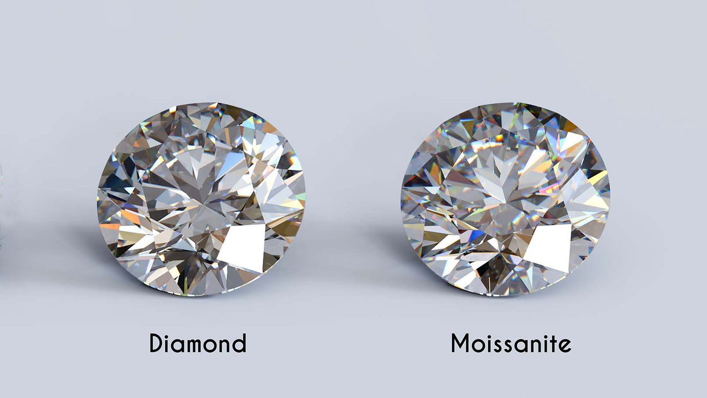 Moissanite 925 Sterling Silver Earrings - Available in Silver, Gold, and Rose Gold