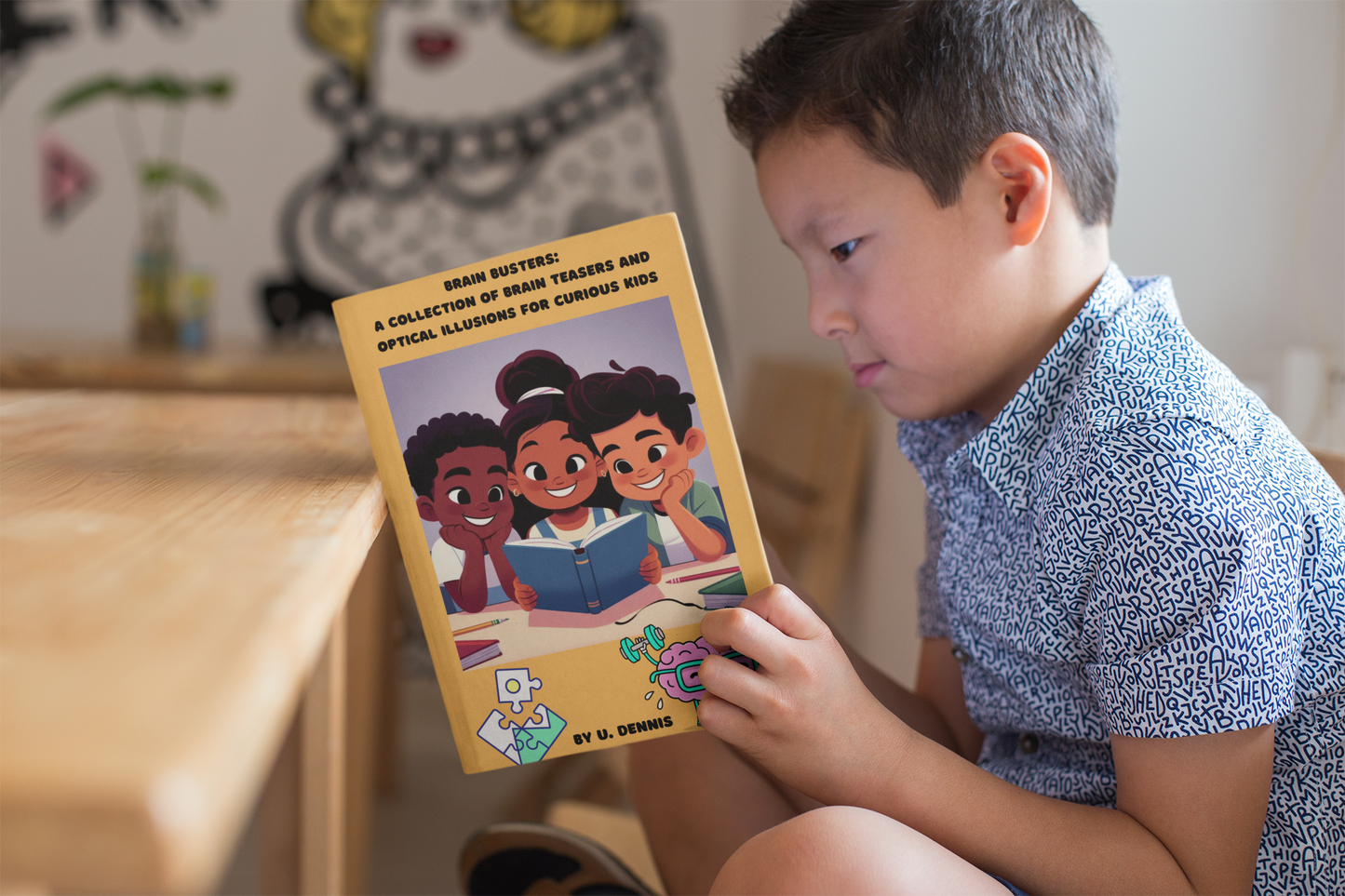 Brain Busters: A collection of brain teasers and optical illusions for kids©️