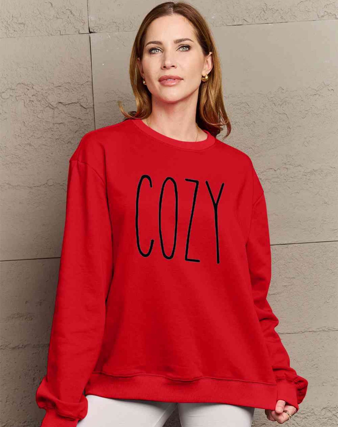 Simply Love Full Size COZY Graphic Sweatshirt