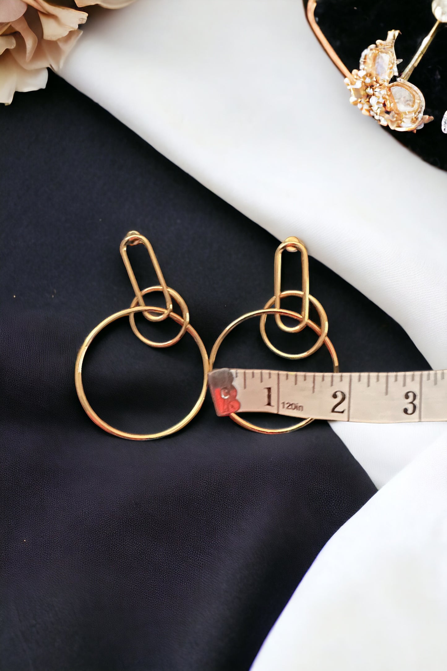 Speak For Yourself Link Hoop Earrings
