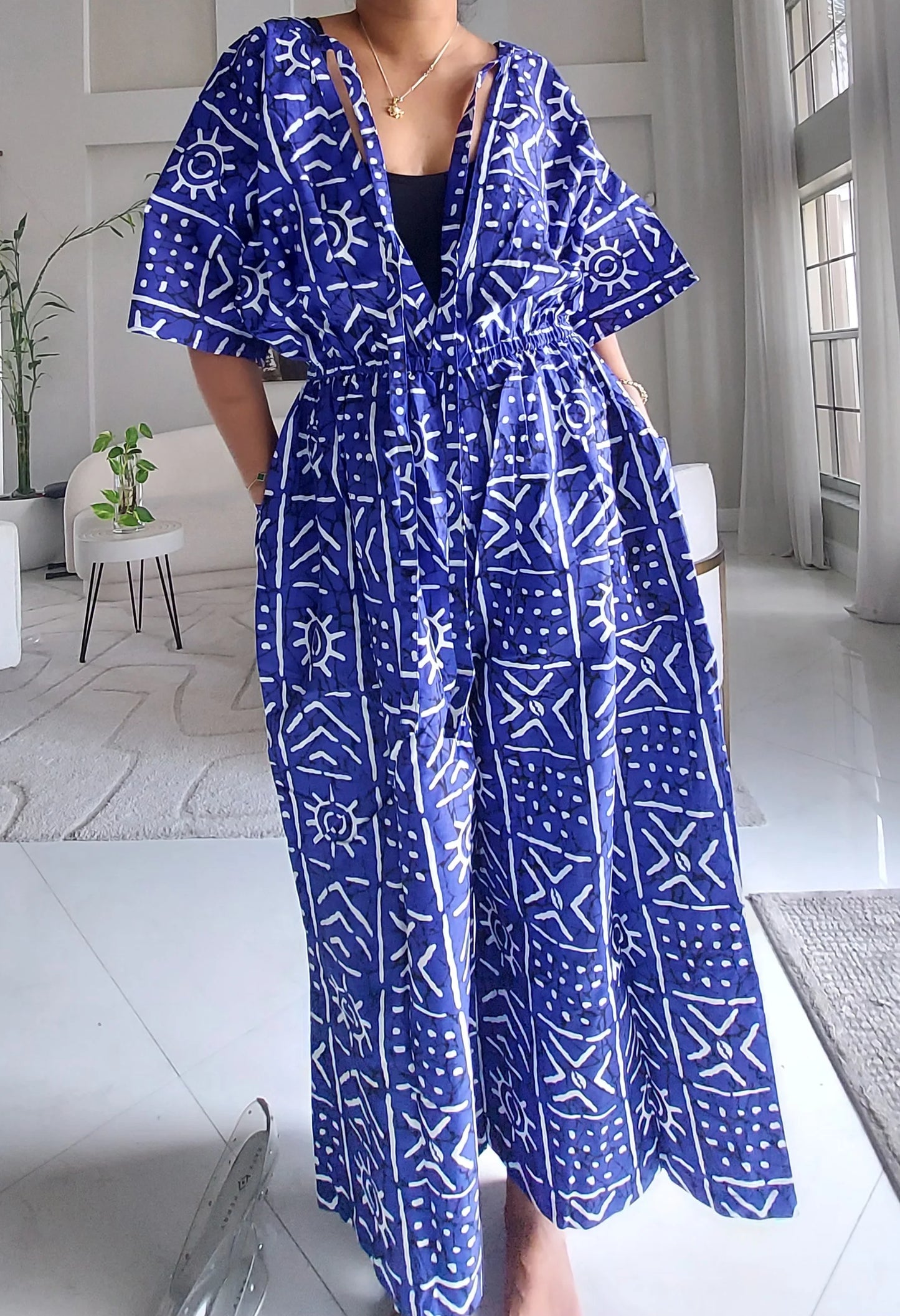 Ankara Wide-Leg Jumpsuit KVZ40 D