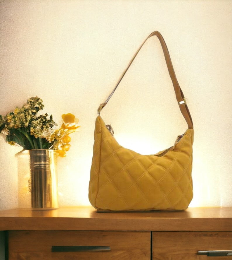 Geometric Casual Crossbody Bag - Yello