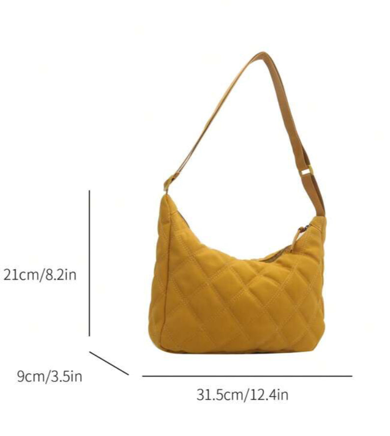 Geometric Casual Crossbody Bag - Yello