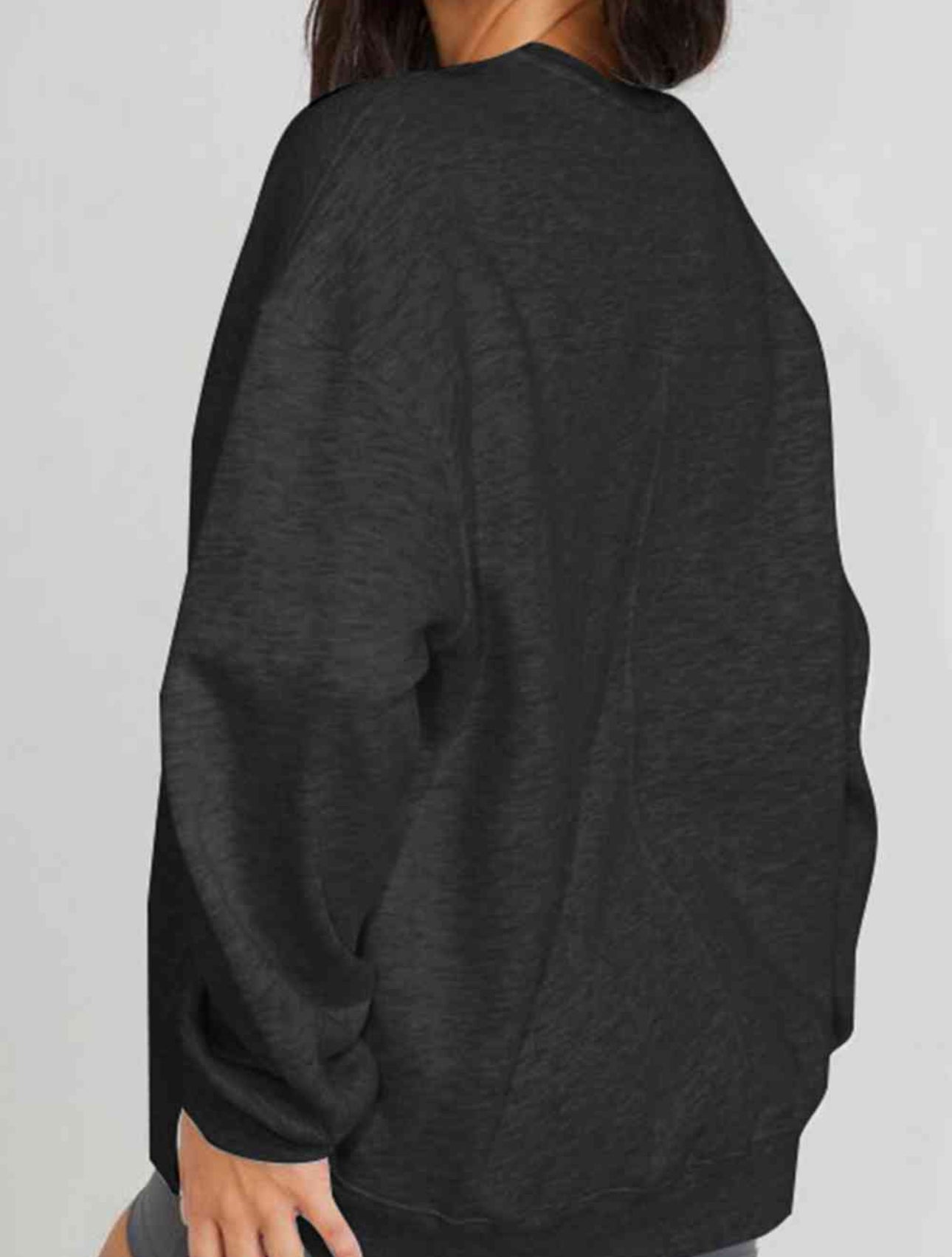Simply Love Full Size BE REAL NOT PERFECT Graphic Sweatshirt