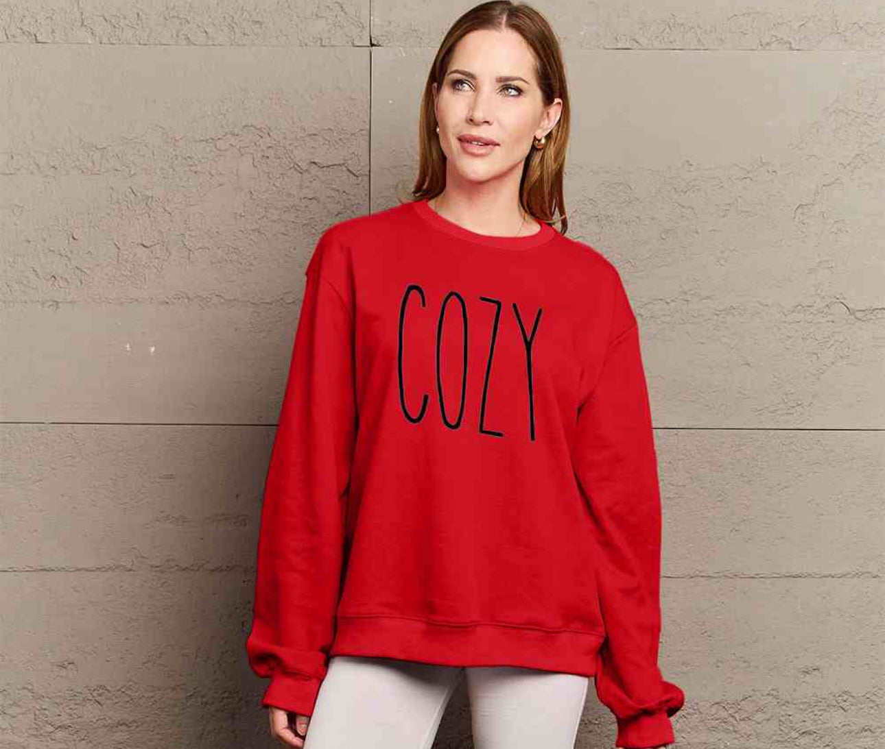Simply Love Full Size COZY Graphic Sweatshirt