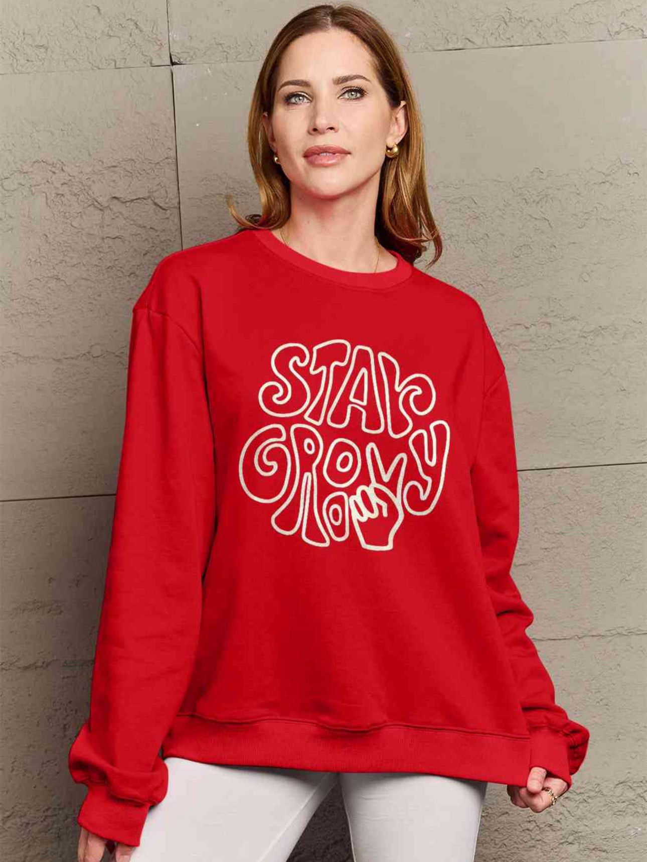 Simply Love Full Size Graphic Sweatshirt
