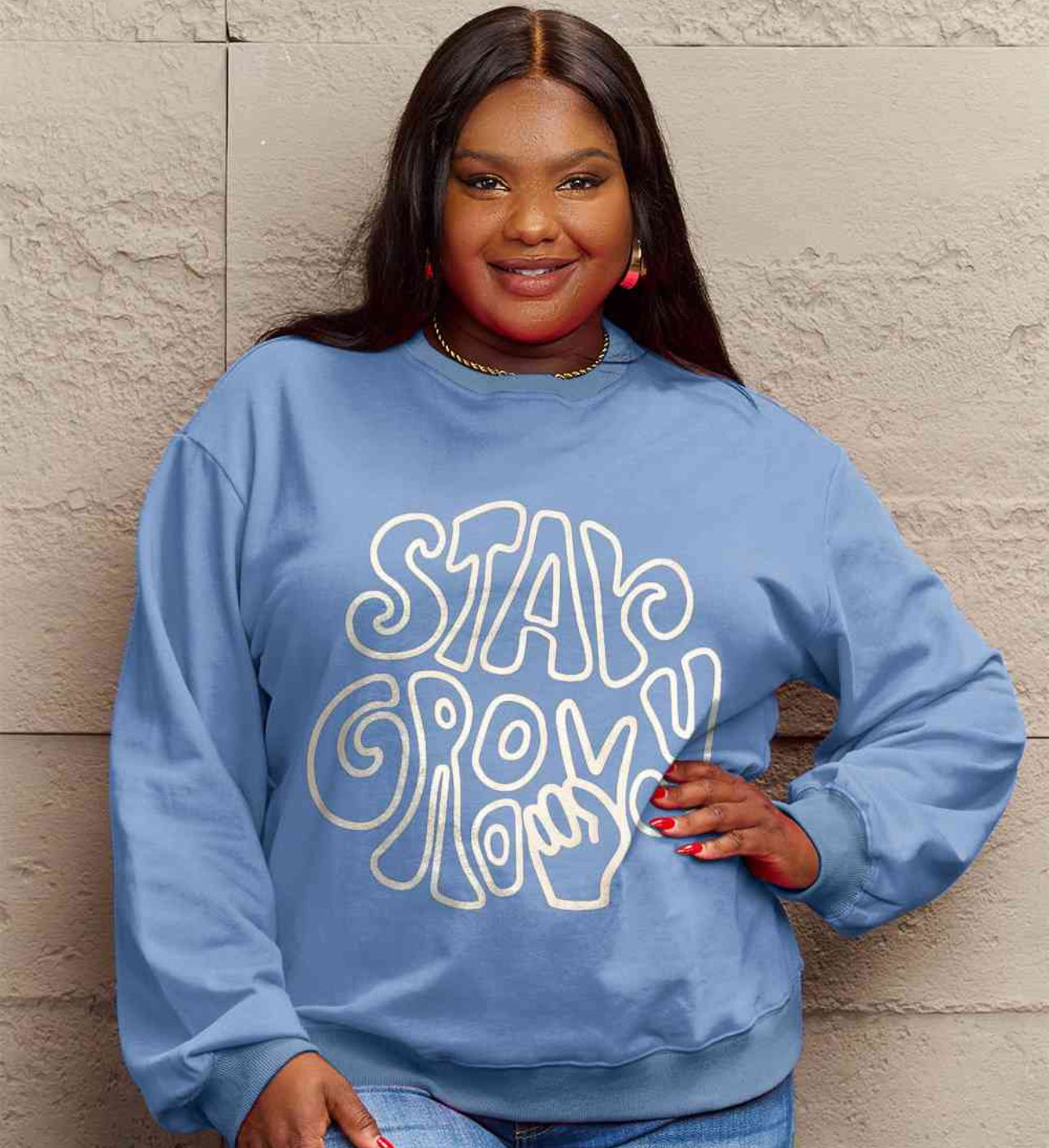 Simply Love Full Size Graphic Sweatshirt