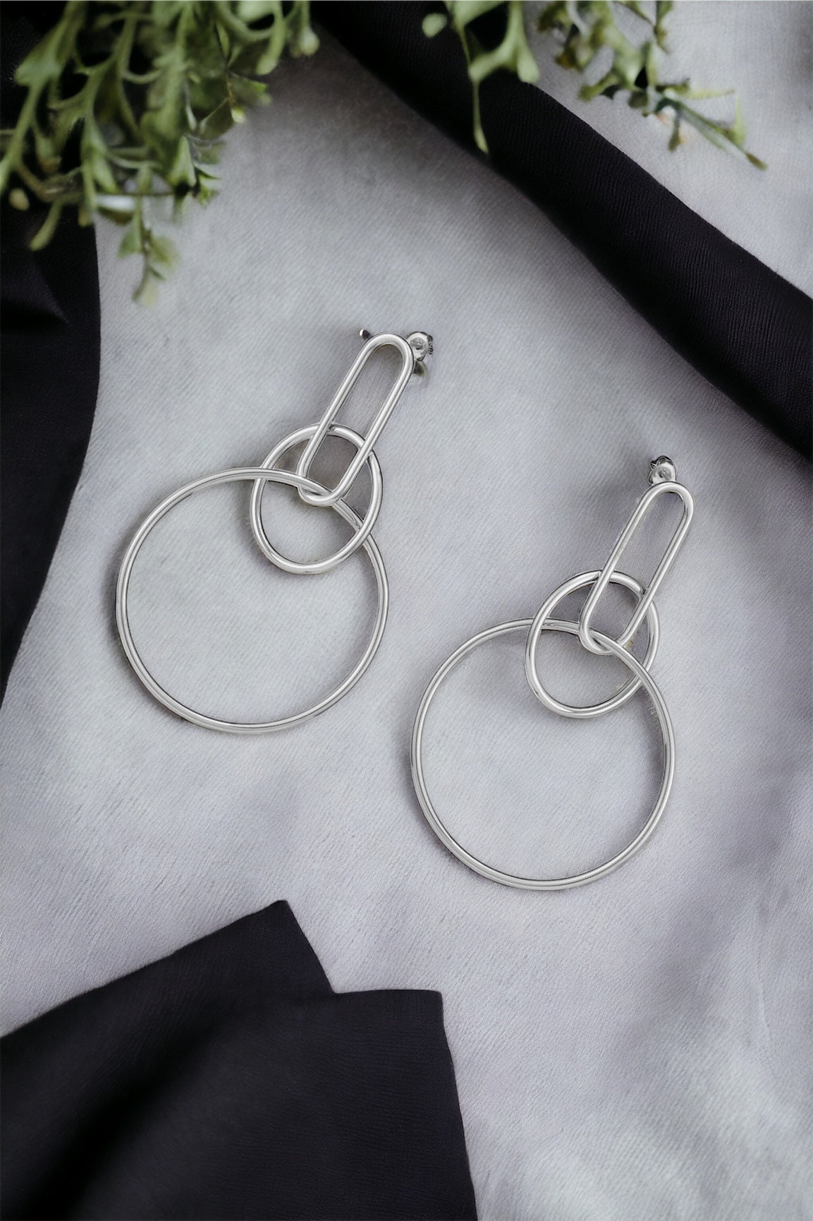 Speak For Yourself Link Hoop Earrings