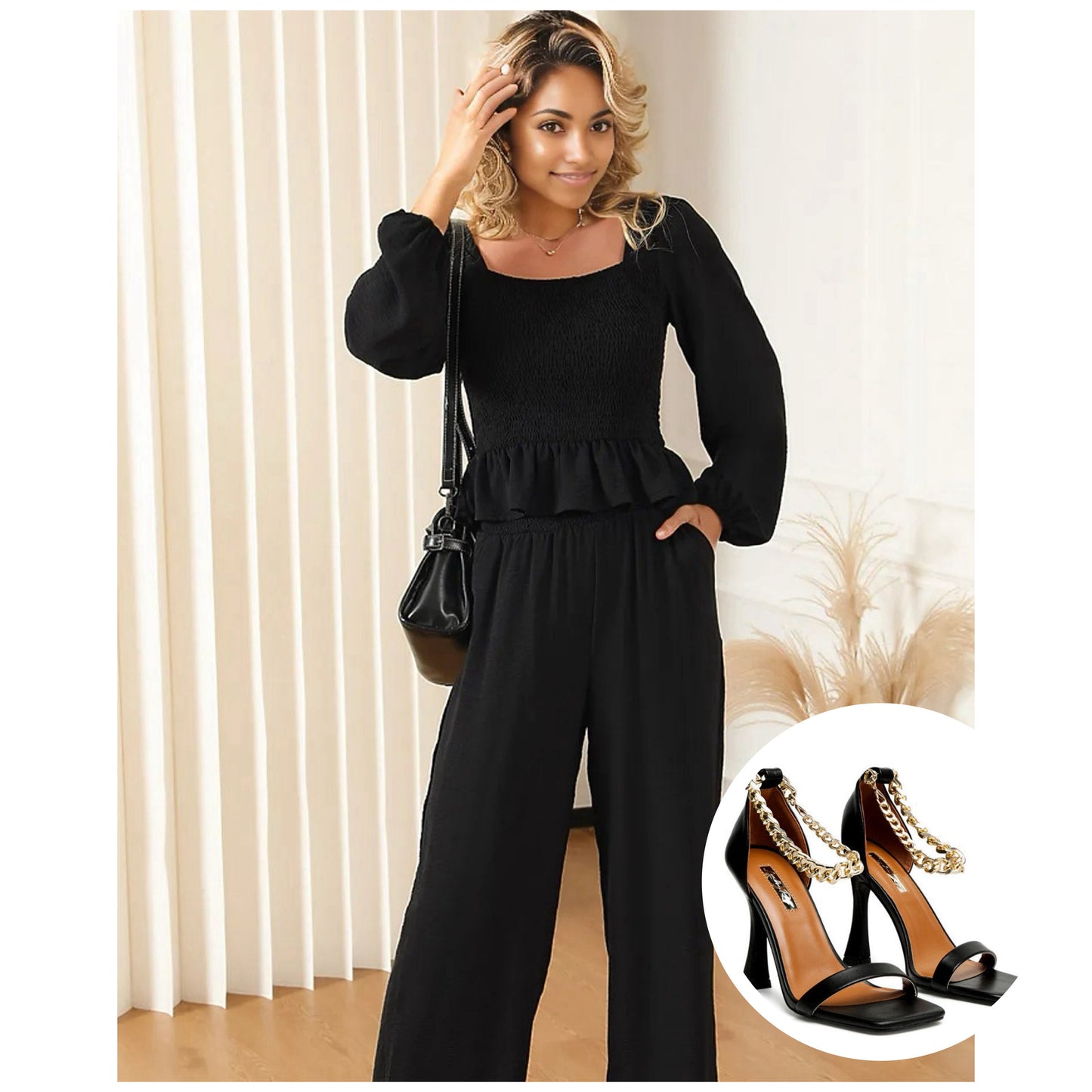 Versatile Smocked Top & Pants Set in Two Stunning Colors!