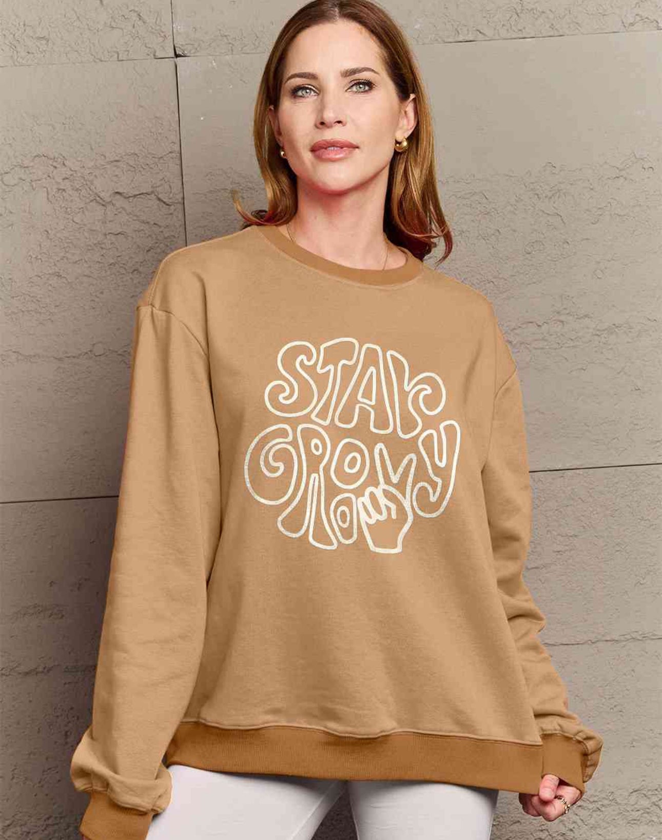 Simply Love Full Size Graphic Sweatshirt