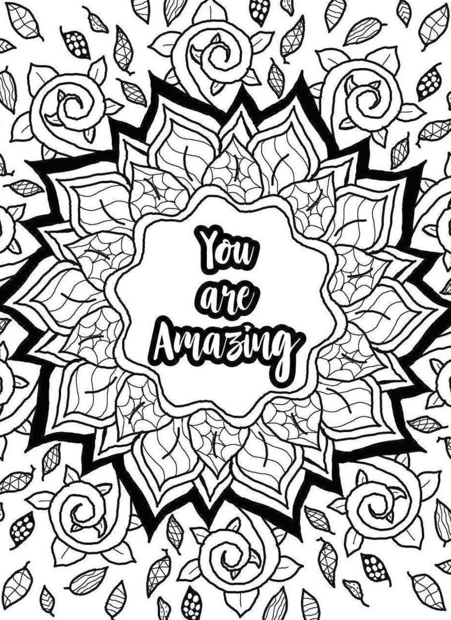 Adult Coloring Book: Stress Relief (Adult Coloring Books - Stress Relief and Self Care) Paperback ©️
