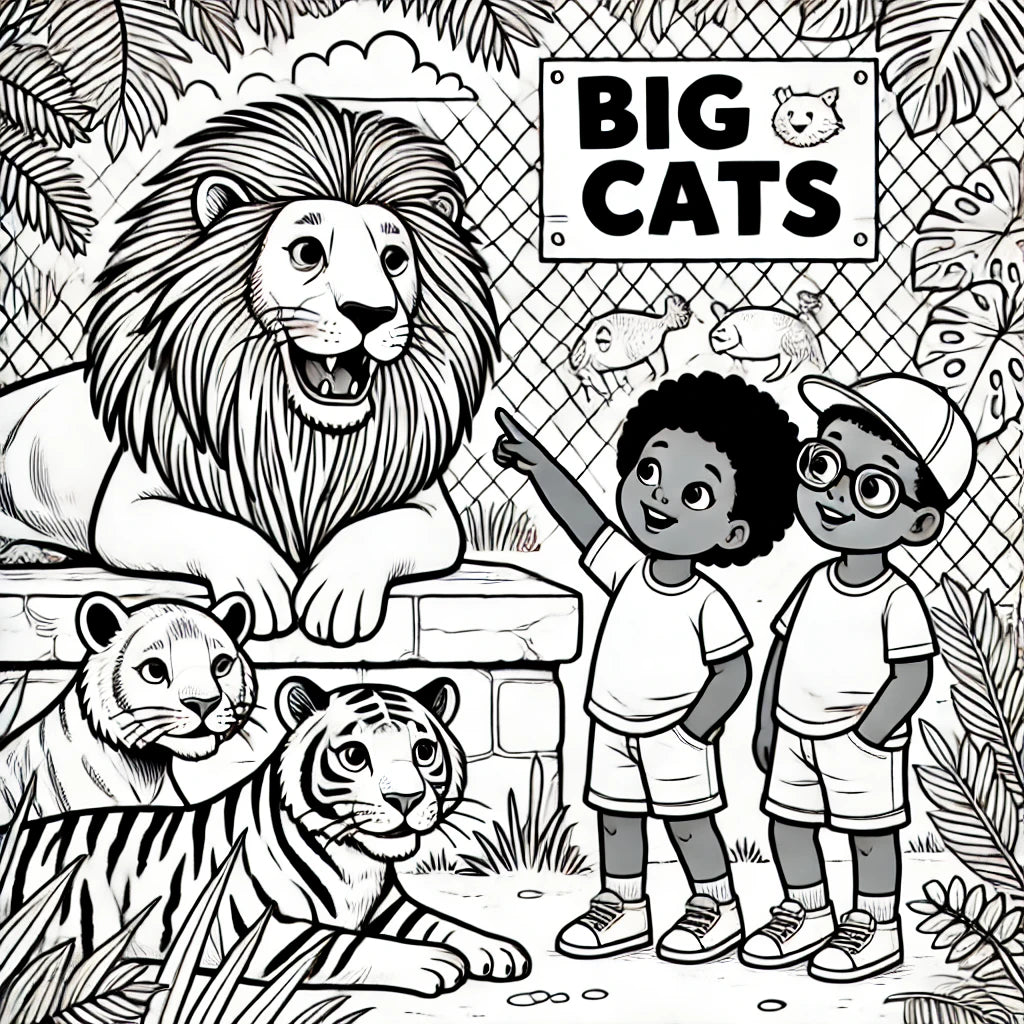 A Day at the Zoo! – A Joyful Coloring Book Adventure FREE🌸FREE🌸FREE🌸FREE