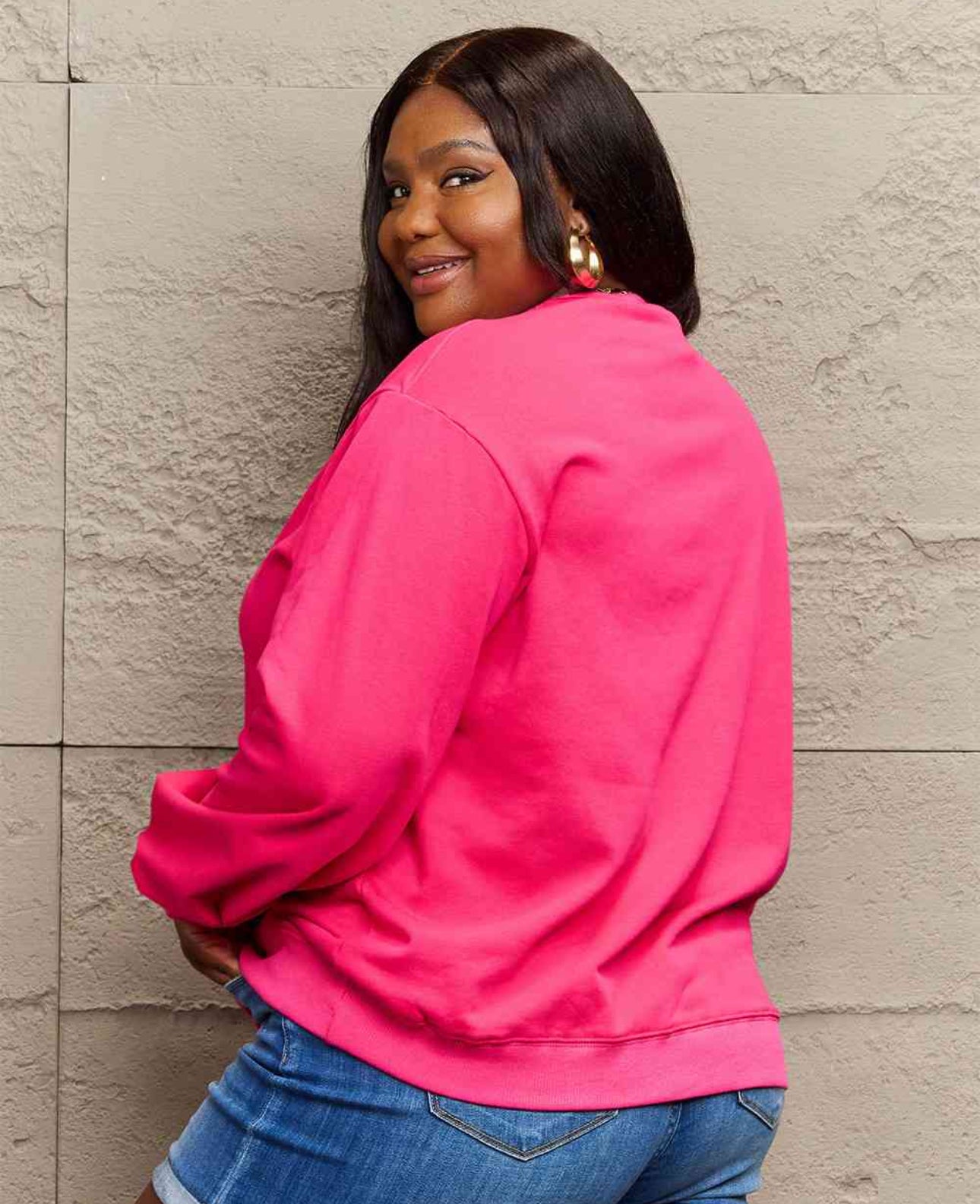 Simply Love Full Size HOMEBODY Graphic Sweatshirt