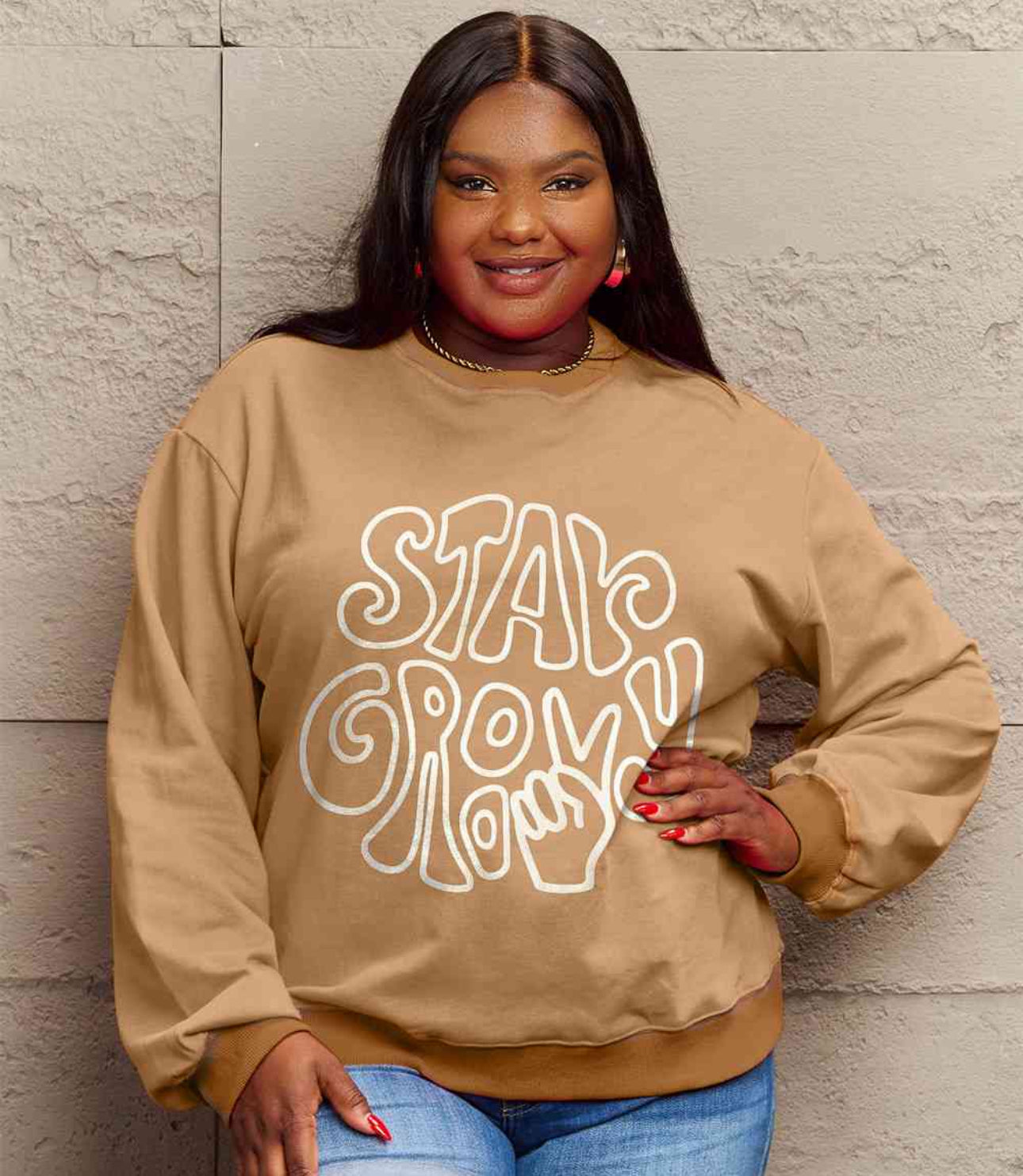 Simply Love Full Size Graphic Sweatshirt