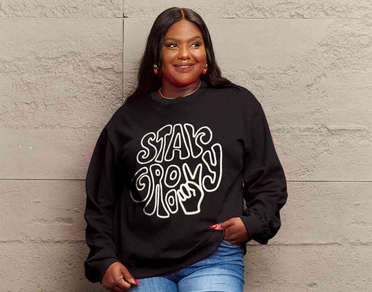 Simply Love Full Size Graphic Sweatshirt