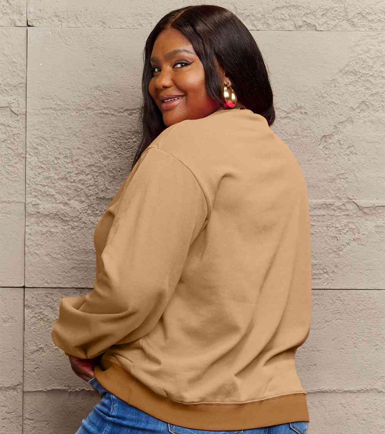 Simply Love Full Size COZY Graphic Sweatshirt